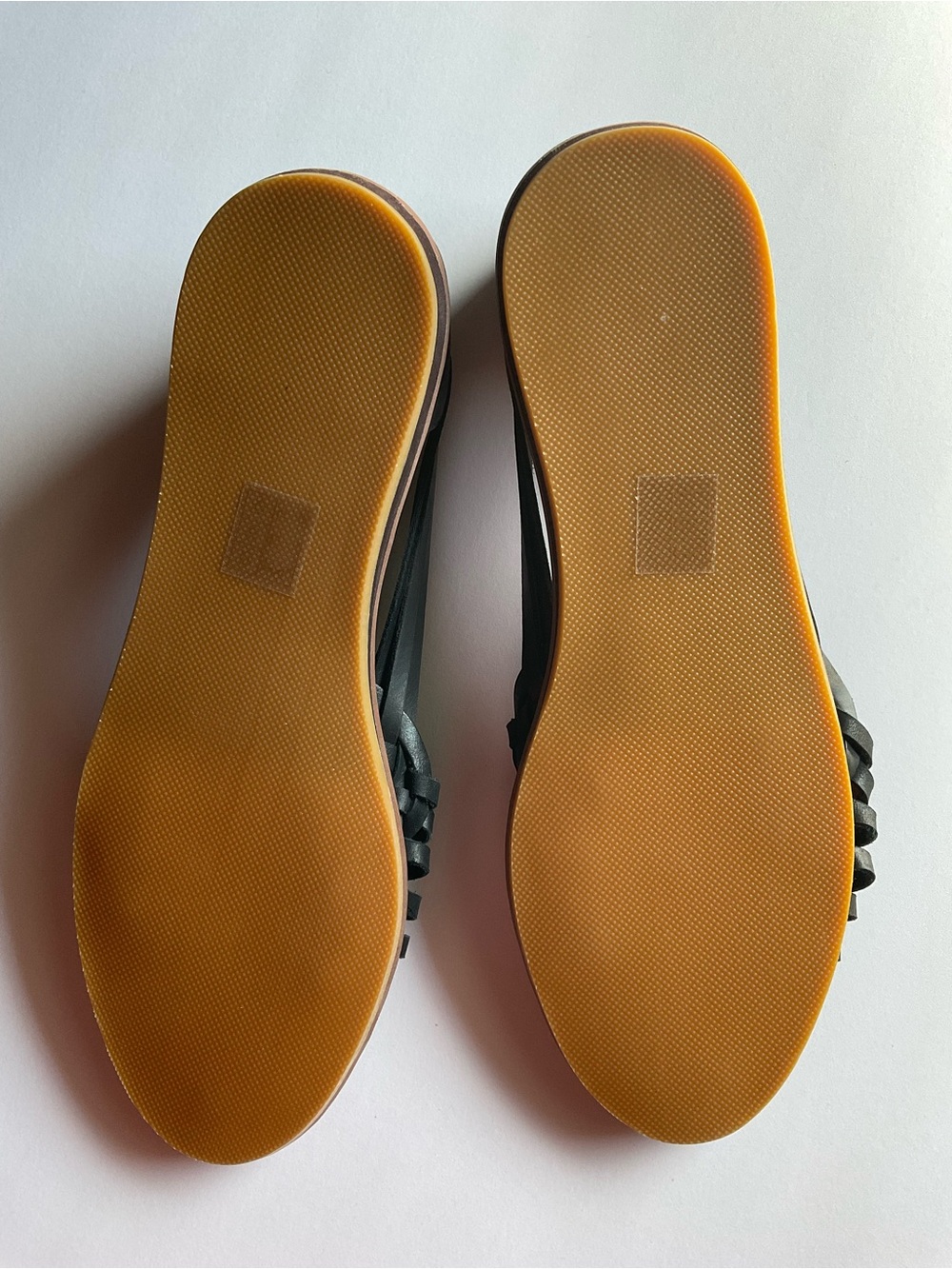 Quince Black Woven Leather Huarache Flats - Picture 4 of 5